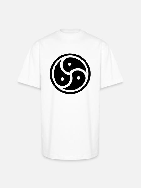 Kink Community Symbol - Unisex Oversized Heavyweight T-Shirt - white
