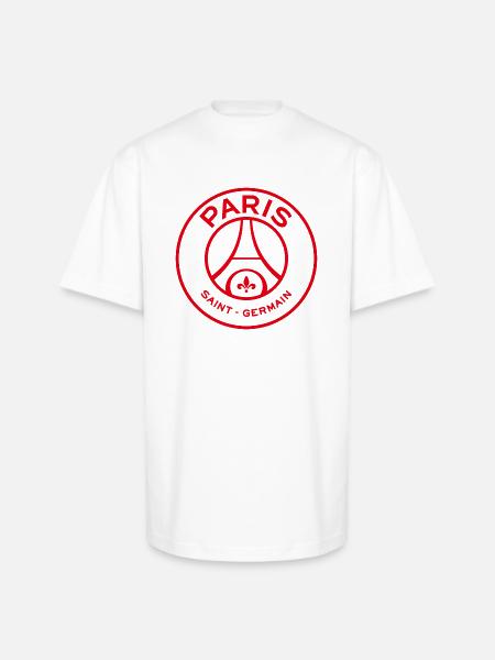 PSG PARIS - Unisex Oversized Heavyweight T-Shirt - white