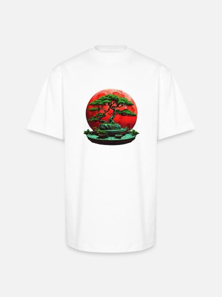 BONSAI - Unisex Oversized Heavyweight T-Shirt - white