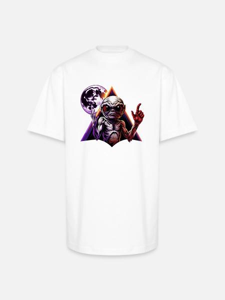 IlluminET87 - Unisex Oversized Heavyweight T-Shirt - white