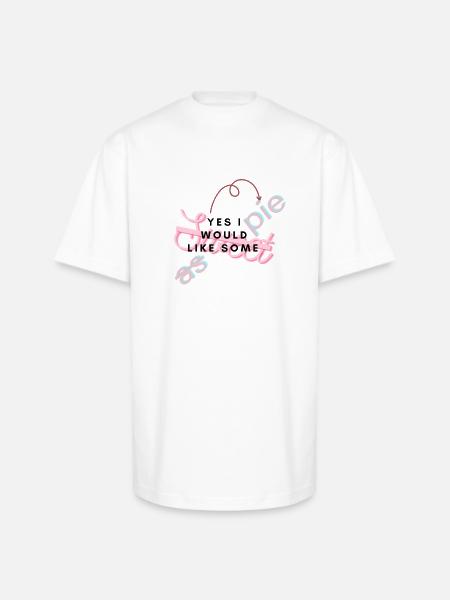 sweet as pie - Unisex Oversized Heavyweight T-Shirt - white
