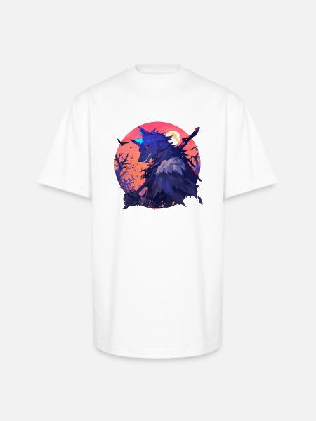 Werewolf Halloween - Unisex Oversized Heavyweight T-Shirt - white