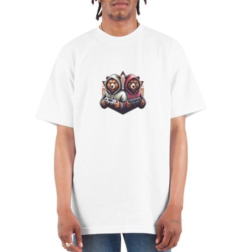 2 grizzlies gamer bears - Unisex Oversized Heavyweight T-Shirt