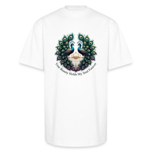 Your Beauty Holds My Soul Peacock Gifts T-Shirt - Unisex Oversized Heavyweight T-Shirt