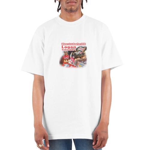 Logan Schuchart #LetsRaceTwo Winner - Unisex Oversized Heavyweight T-Shirt