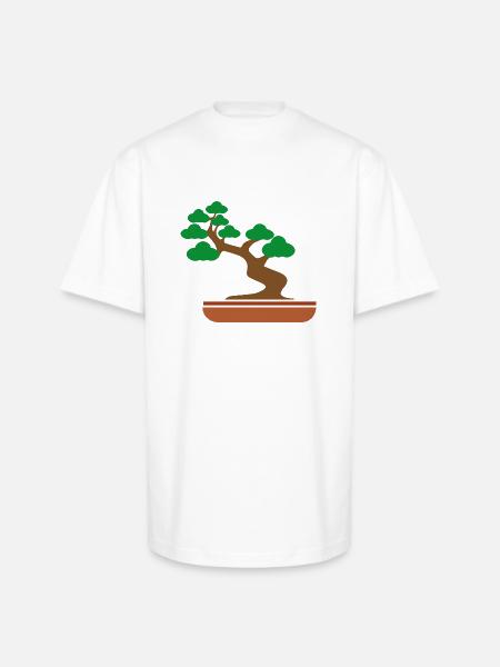 bonsai - Unisex Oversized Heavyweight T-Shirt - white