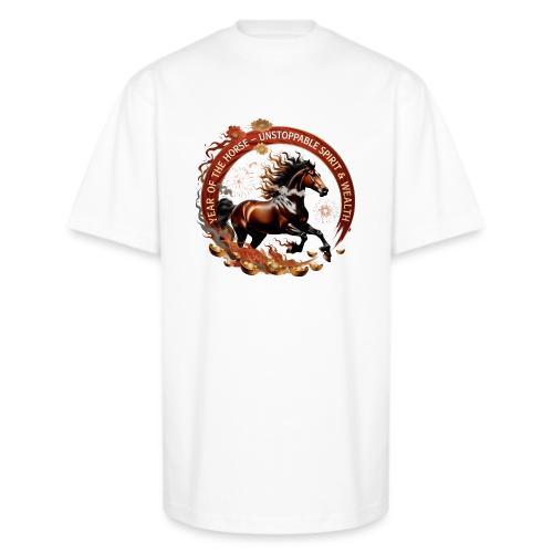 Year of the Horse Fiery Spirit T Shirt, Lunar New - Unisex Oversized Heavyweight T-Shirt