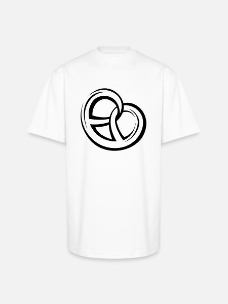 pretzel - Unisex Oversized Heavyweight T-Shirt - white