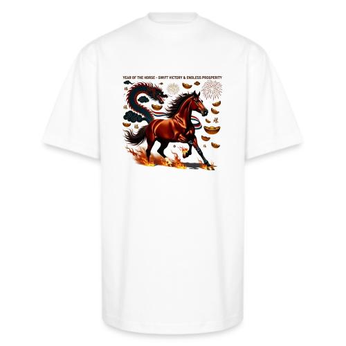 Year of the Horse Victory T Shirt, Lunar New Year - Unisex Oversized Heavyweight T-Shirt