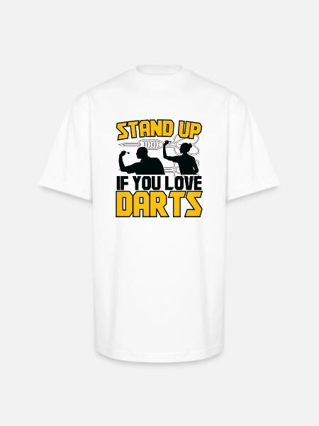 Darts Dart Player - Unisex Oversized Heavyweight T-Shirt - white