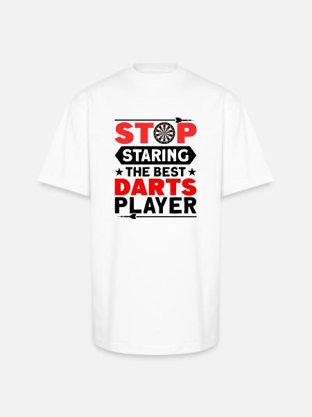 Darts Dart Player - Unisex Oversized Heavyweight T-Shirt - white