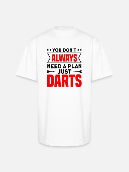 Darts Dart Player - Unisex Oversized Heavyweight T-Shirt - white