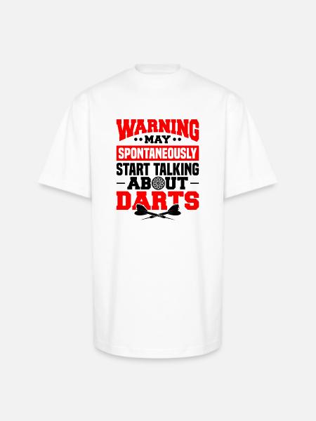 Darts Dart Player - Unisex Oversized Heavyweight T-Shirt - white