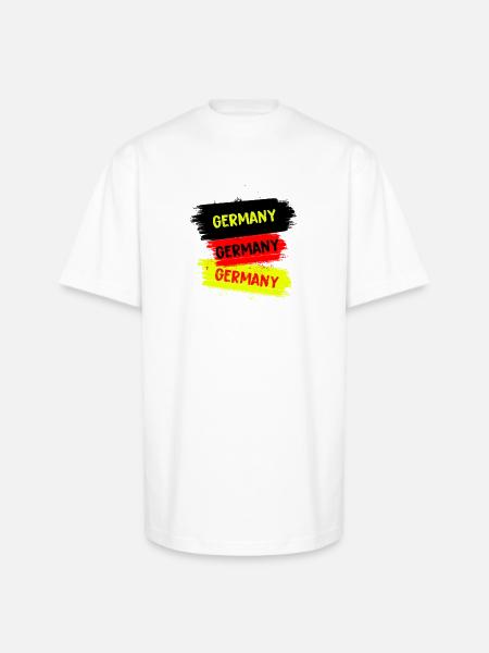 Germany Design - Unisex Oversized Heavyweight T-Shirt - white