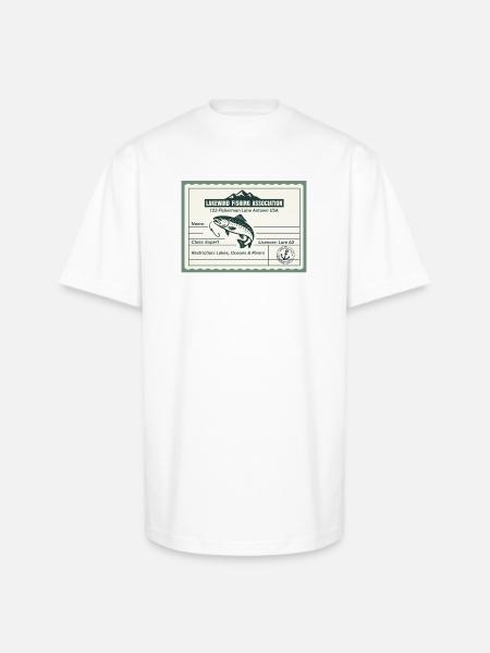 Fishing License PR - Unisex Oversized Heavyweight T-Shirt - white