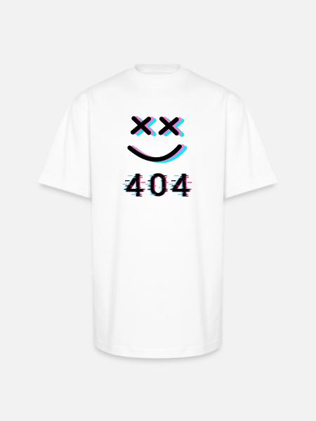 404 Fashion Error - Unisex Oversized Heavyweight T-Shirt - white