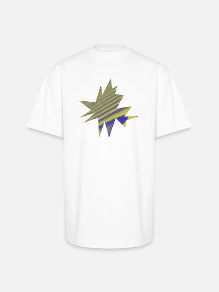 Vibrant Nebula Starburst - Unisex Oversized Heavyweight T-Shirt - white
