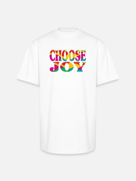 Choose joy - Unisex Oversized Heavyweight T-Shirt - white