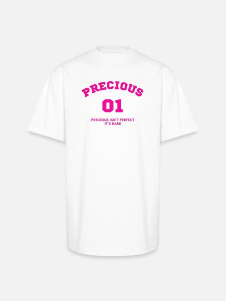 Precious 01 - Unisex Oversized Heavyweight T-Shirt - white