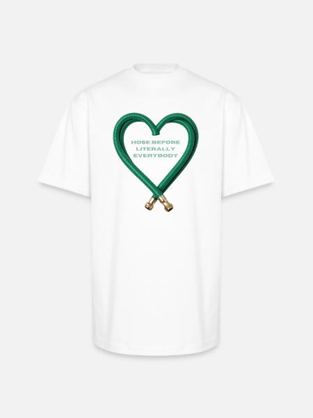 Hose Heart Humor - Unisex Oversized Heavyweight T-Shirt - white