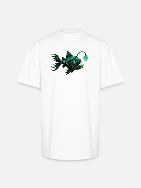 Ocean Depths Art - Unisex Oversized Heavyweight T-Shirt - white