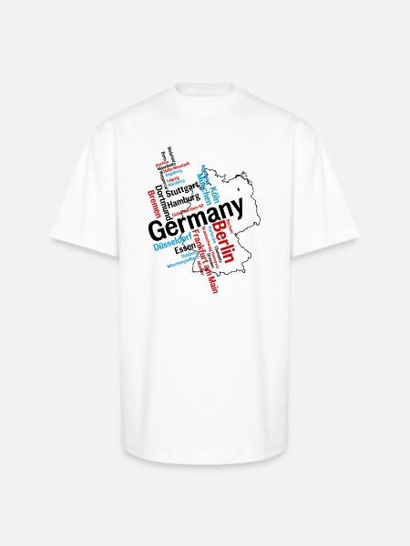 Germany - Unisex Oversized Heavyweight T-Shirt - white