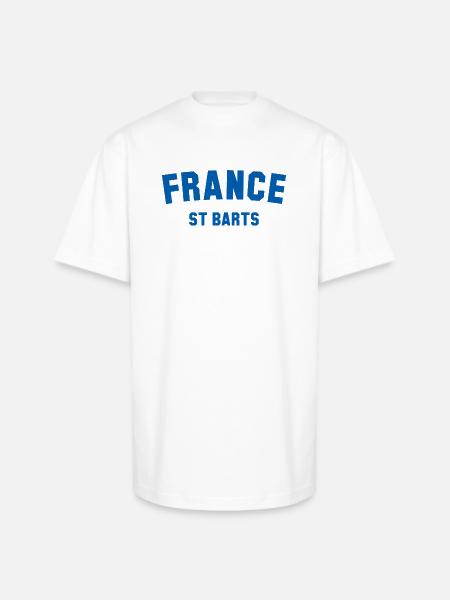 St Barts France Caribbean - Unisex Oversized Heavyweight T-Shirt - white