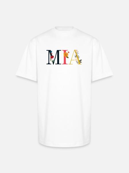 Mia - Unisex Oversized Heavyweight T-Shirt - white