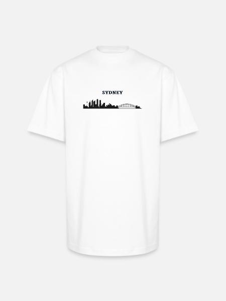 Sydney - Unisex Oversized Heavyweight T-Shirt - white