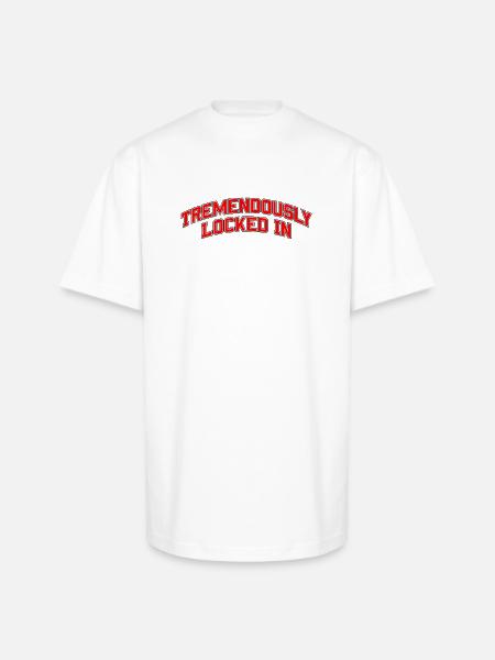 Tremendously Locked In - Unisex Oversized Heavyweight T-Shirt - white