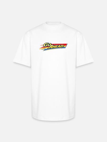 Go Ahead - Unisex Oversized Heavyweight T-Shirt - white
