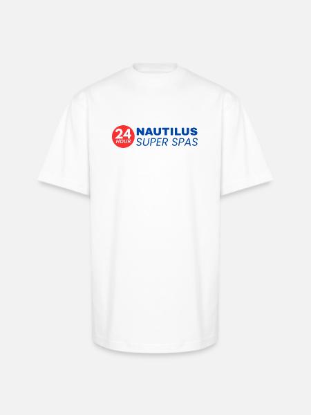 24-Hour Nautilus Super Spas - Vintage 1970s - Unisex Oversized Heavyweight T-Shirt - white