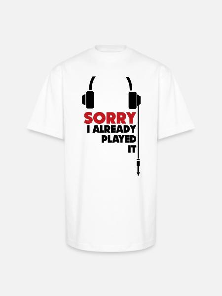 sorry_i_already_played_it_3 - Unisex Oversized Heavyweight T-Shirt - white