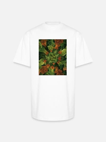 Fractal forest - Unisex Oversized Heavyweight T-Shirt - white