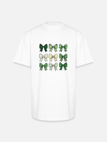 Hair bow green - Unisex Oversized Heavyweight T-Shirt - white