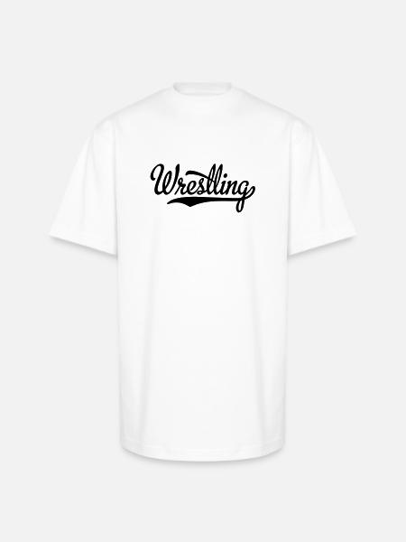 wrestling - Unisex Oversized Heavyweight T-Shirt - white