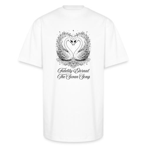 Poetic Swan T-Shirt - Unisex Oversized Heavyweight T-Shirt