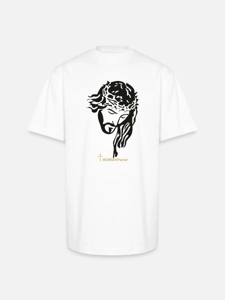 JESUS - Unisex Oversized Heavyweight T-Shirt - white