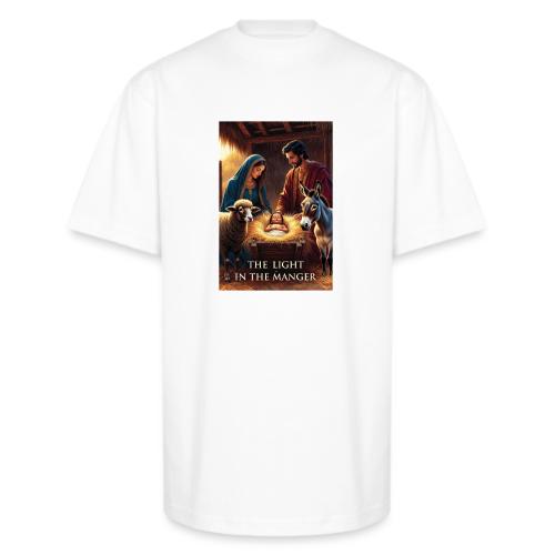 Nativity Manger T-Shirt - Unisex Oversized Heavyweight T-Shirt