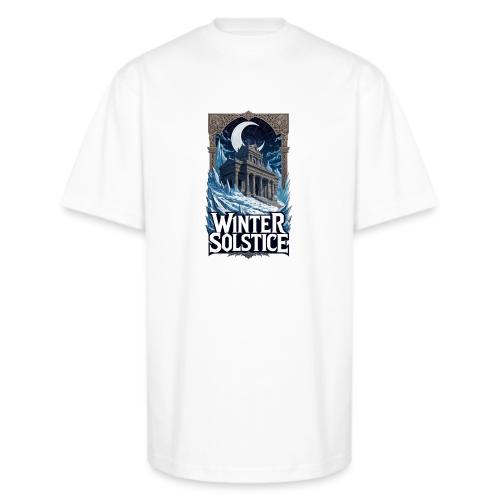 Winter Solstice Temple T-Shirt - Unisex Oversized Heavyweight T-Shirt