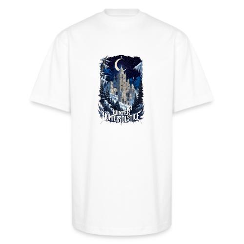 Celestial Winter Temple T-Shirt - Unisex Oversized Heavyweight T-Shirt