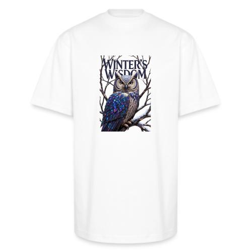 Crystalized Forest Owl T-Shirt - Unisex Oversized Heavyweight T-Shirt