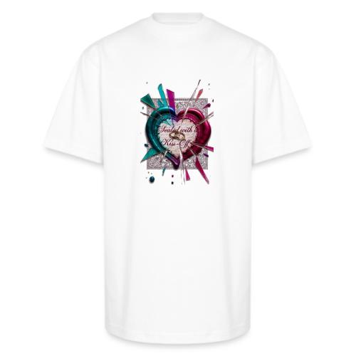 Sealed with a Kiss-Off T-Shirt - Unisex Oversized Heavyweight T-Shirt