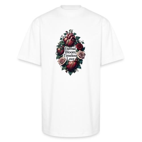 Eternal Bloom Timeless Love Entwined Hearts T-Shir - Unisex Oversized Heavyweight T-Shirt