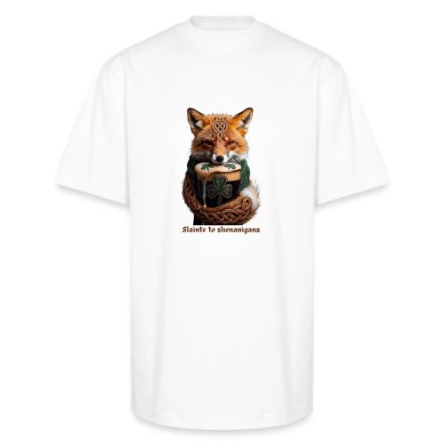Sly Emerald Fox Toast T-Shirt - Unisex Oversized Heavyweight T-Shirt