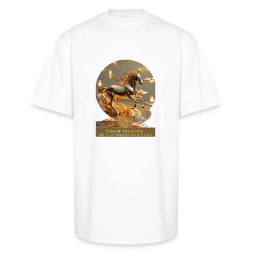 Year of the Horse Abundance T Shirt, Lunar NY Gift - Unisex Oversized Heavyweight T-Shirt