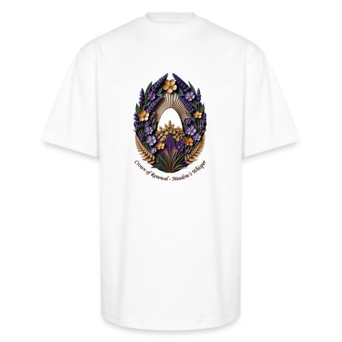 Easter Meadow Crown Renewal T Shirt, Spring Gift - Unisex Oversized Heavyweight T-Shirt