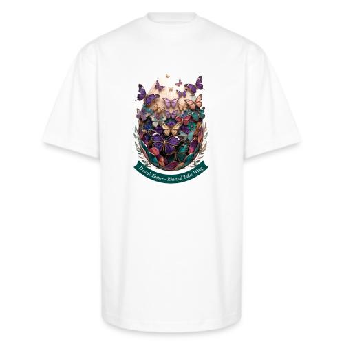 Easter Dawn's Flutter Butterfly T Shirt, Gift - Unisex Oversized Heavyweight T-Shirt
