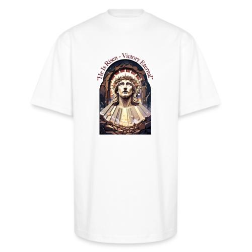 Easter He Is Risen Face of Christ T Shirt, Gift - Unisex Oversized Heavyweight T-Shirt