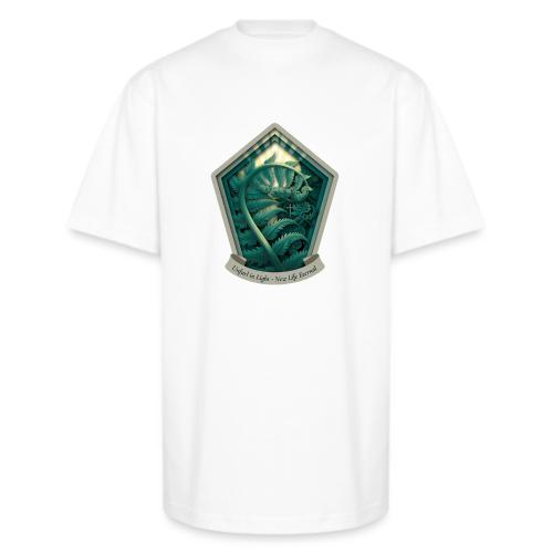 Easter Unfurl in Light Fern T Shirt, Spring Gift - Unisex Oversized Heavyweight T-Shirt